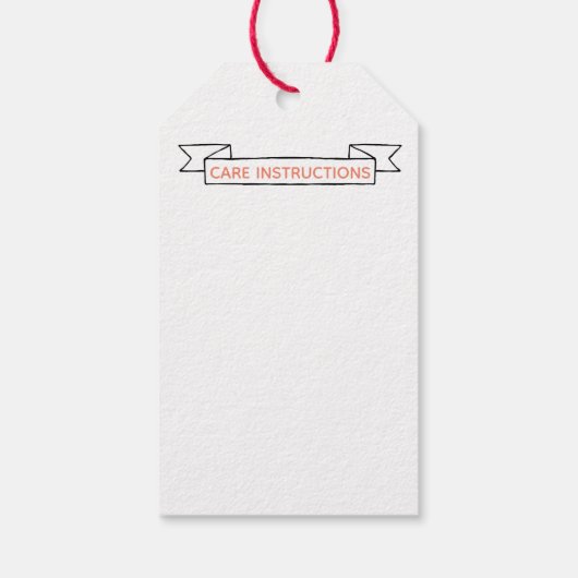 愛で手作りパーソナライズされた ギフトタグ (裏面)