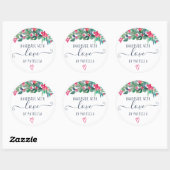 愛で手作りフローラクリスマスウォーター色 ラウンドシール (シート)