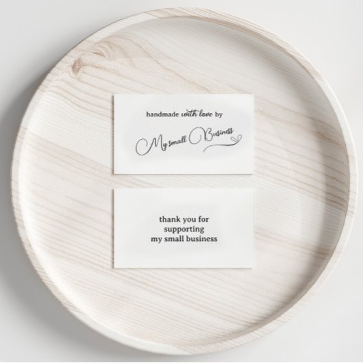 愛で手作りミニマリストありがとう エンクロージャーカード