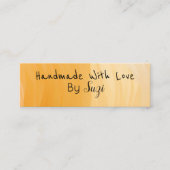 愛で手作り名テラコッタ スキニー名刺 (正面)