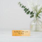 愛で手作り名テラコッタ スキニー名刺 (スタンド正面)