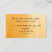 愛で手作り名テラコッタ 名刺 (裏面)