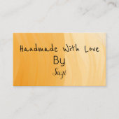 愛で手作り名テラコッタ 名刺 (正面)