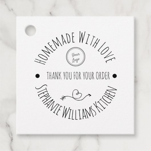 愛で手作り |ご注文ありがとうございます フェイバータグ (正面)