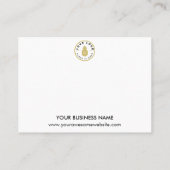 愛で手作り |カスタムロゴ白黒 名刺 (裏面)