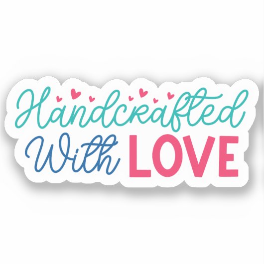 愛で手作り シール (正面)