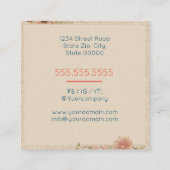 愛で手作り スクエア名刺 (裏面)