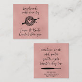 愛で手作り スクエア名刺 (正面/裏面)