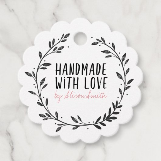 愛で手作り フェイバータグ (正面)