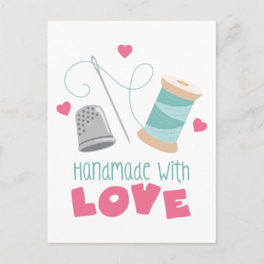 愛で手作り ポストカード (正面)
