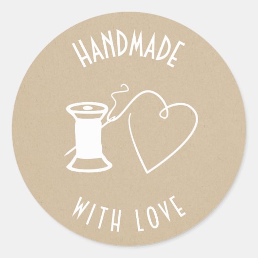 愛で手作り ラウンドシール (正面)