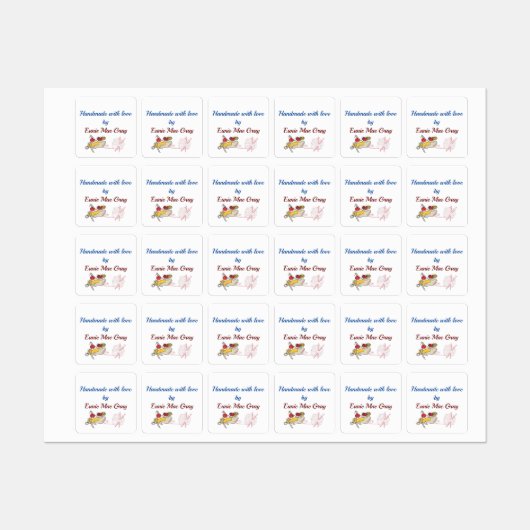 愛で手作り ラベル (シート)