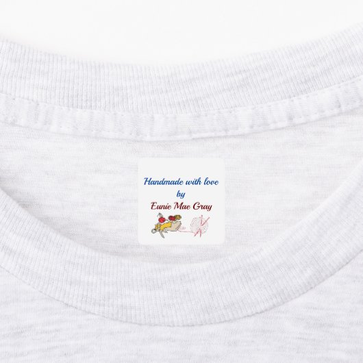 愛で手作り ラベル (貼付)