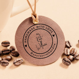 愛で手作り | 名前をカスタムするソーシャルハンドル ラバースタンプ