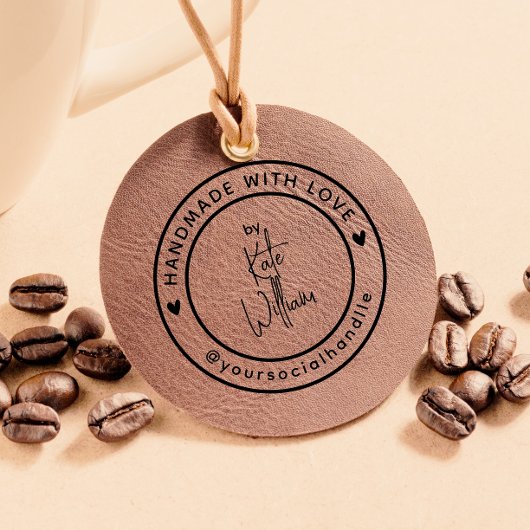 愛で手作り | 名前をカスタムするソーシャルハンドル ラバースタンプ