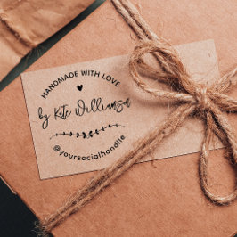 愛で手作り |素朴ハート&葉リース ラバースタンプ