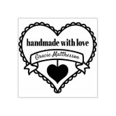 愛で手作り…素朴パーソナライズされた ラバースタンプ (インプリント)