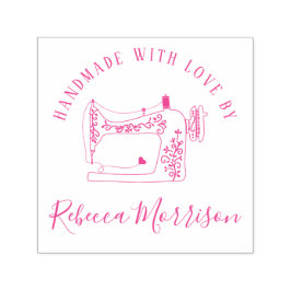愛で手作り |裁縫機械と名前をカスタムする セルフインキングスタンプ