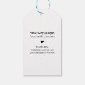 愛で手作り – Kraftエレガント素朴カスタム ギフトタグ (裏面)