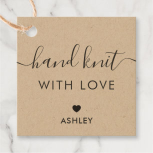 愛で手編み、手作りギフトラベル、クラフト フェイバータグ