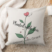 愛で植えられ、優雅に育つ クッション (ブランケット)