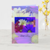 愛で母に カード (黄色い花)