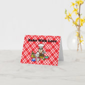 愛で焼き上げ飾て、アティートカード カード (黄色い花)