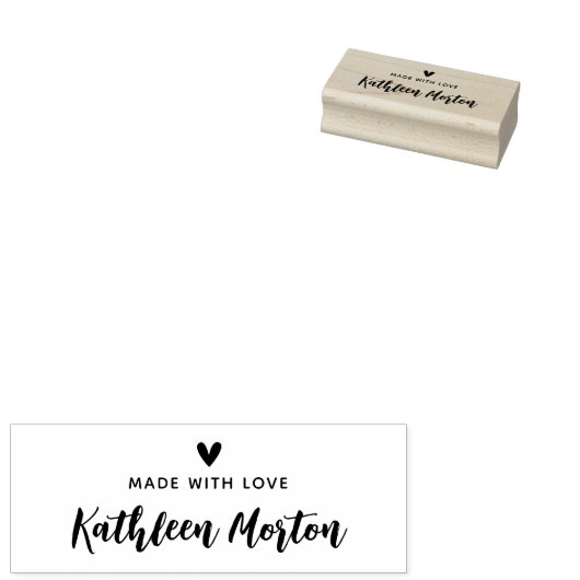 愛で独自のメイドを作成ハート ラバースタンプ (押印)