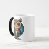 愛で生まれ育つフクロウの新郎：バレンタインデーの贈り物 モーフィングマグカップ (正面左)