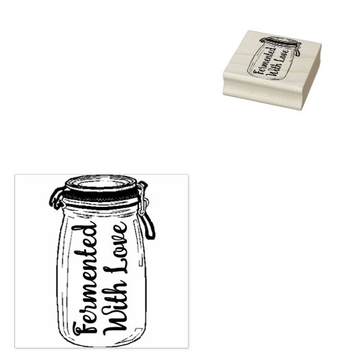 愛で発酵する ラバースタンプ (押印)