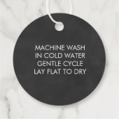 愛で編み物，手作りギフトラベル，黒板 フェイバータグ (裏面)