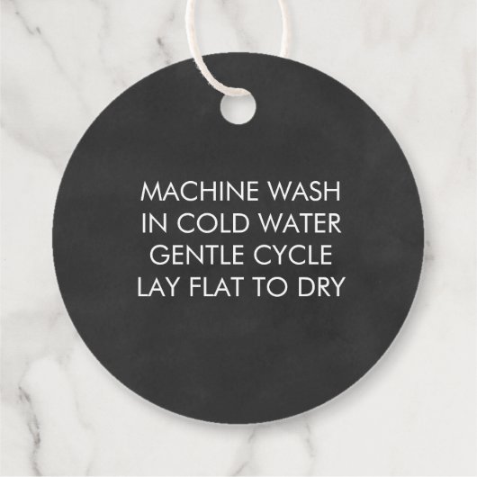 愛で編み物，手作りギフトラベル，黒板 フェイバータグ (裏面)