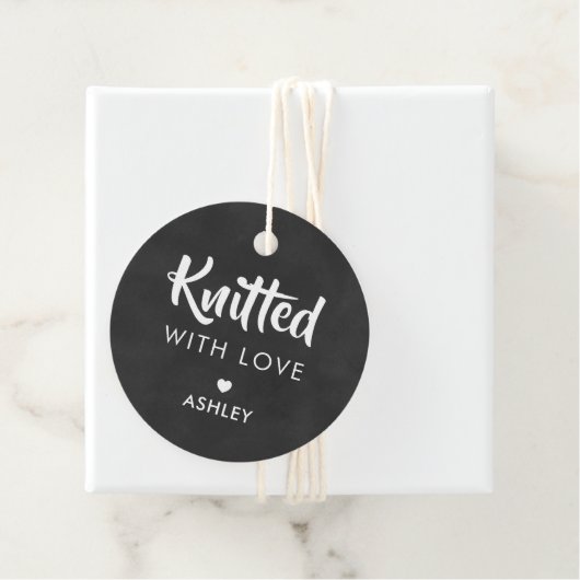 愛で編み物，手作りギフトラベル，黒板 フェイバータグ (インサイチュ)