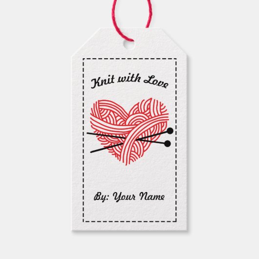 愛で編む/指示気に・工芸品 ギフトタグ (正面)