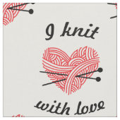 「愛で編む」糸・針工芸品パターン ファブリック (クローズアップ)