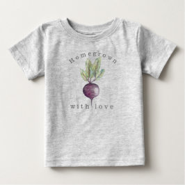 愛で育った |ビート |ベギオーガニックー ベビーTシャツ