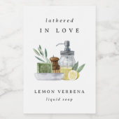 "愛で育った"ブライダルシャワー石鹸の好意ラベル フードラベル (シングルラベル)