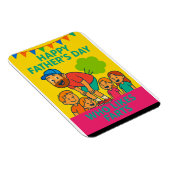 愛で育つ：父の日のクラシック マグネット (右側)