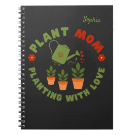 愛で育てる母を植えパーソナライズされたる ノートブック