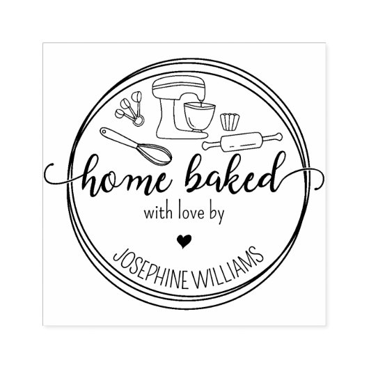 愛で自分の家焼いたを作る ラバースタンプ (インプリント)