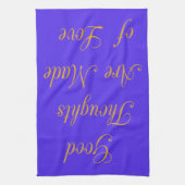 愛で自分の良い考えを生み出す キッチンタオル (縦)