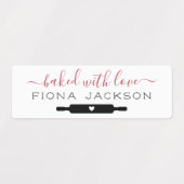 愛で自分自身を焼いた作成する ラベル (デザイン1)