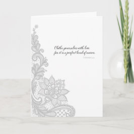 愛で自分自身を閉じる – 折り畳まれたグリーティングカード カード