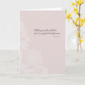 愛で自分自身を閉じる – 赤面 カード (黄色い花)