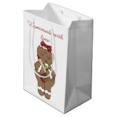 愛で自家製クリスマスジンジャーパン ミディアムペーパーバッグ (裏面アングル)