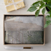 愛で花気にを求める庭の女性 薄葉紙 (ギフト)