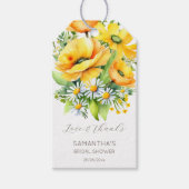 愛で開花春夏のブライダルシャワーの好意 ギフトタグ (正面)