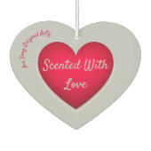 愛で香りハート空気清浄剤 カーエアーフレッシュナー (裏面)