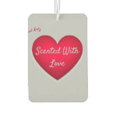 愛で香りハート空気清浄剤 カーエアーフレッシュナー (裏面)