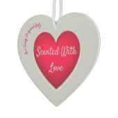 愛で香りハート空気清浄剤 カーエアーフレッシュナー (左)